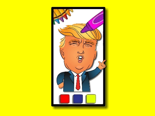 Trump Coloring Time img